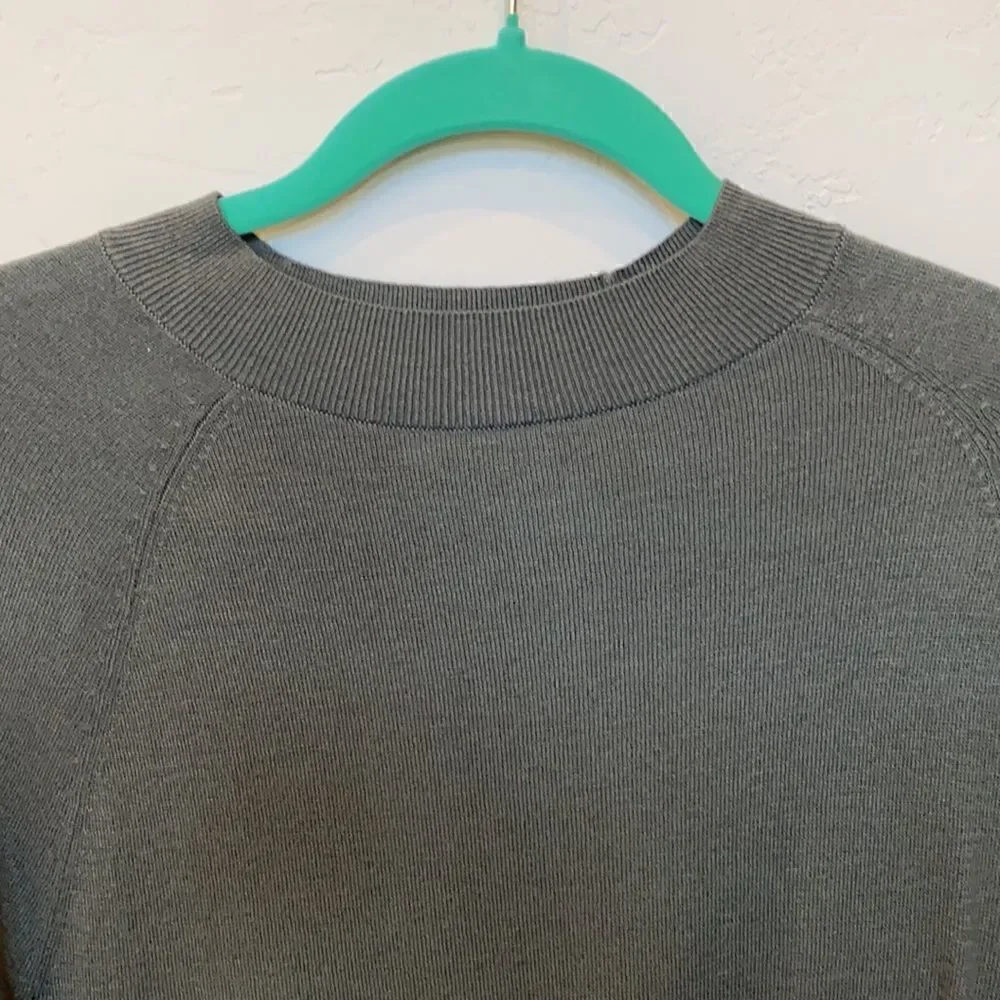 Loft Army Green Swing Dress